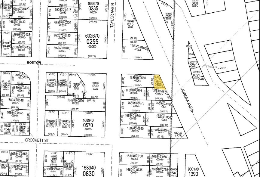 2121 Aurora Ave N, Seattle, WA à vendre - Plan cadastral - Image 2 de 4