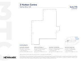 3 Hutton Centre Dr, Santa Ana, CA à louer Plan d’étage- Image 1 de 2