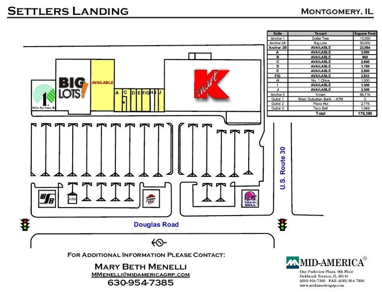 1800-1900 Douglas Rd, Montgomery, IL à louer - Plan de site - Image 1 de 2