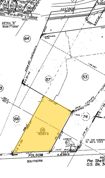 9425 Folsom Blvd, Sacramento, CA à vendre - Plan cadastral - Image 3 de 6