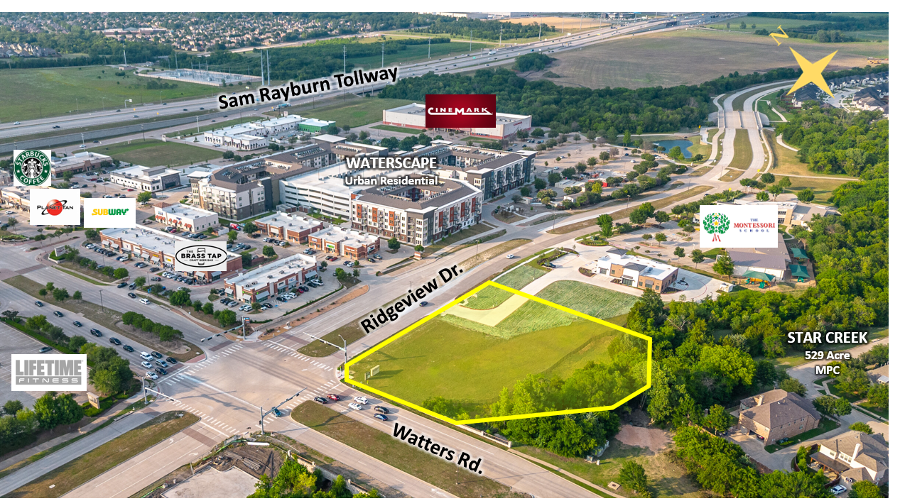 Southeast corner of Watters Rd. and Ridgeview Dr., Allen, TX for sale Primary Photo- Image 1 of 7