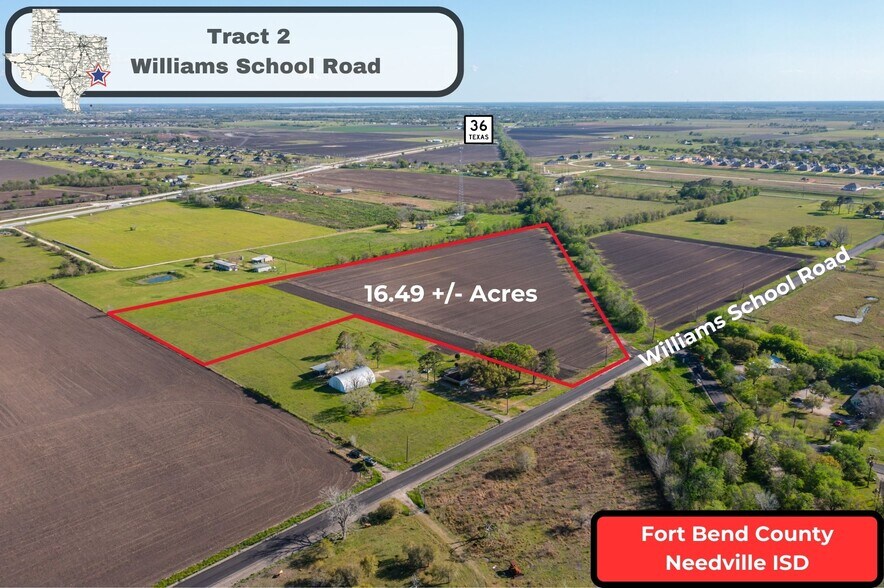 Tract 2 Williams School Rd rd, Needville, TX à vendre - Aérien - Image 1 de 9