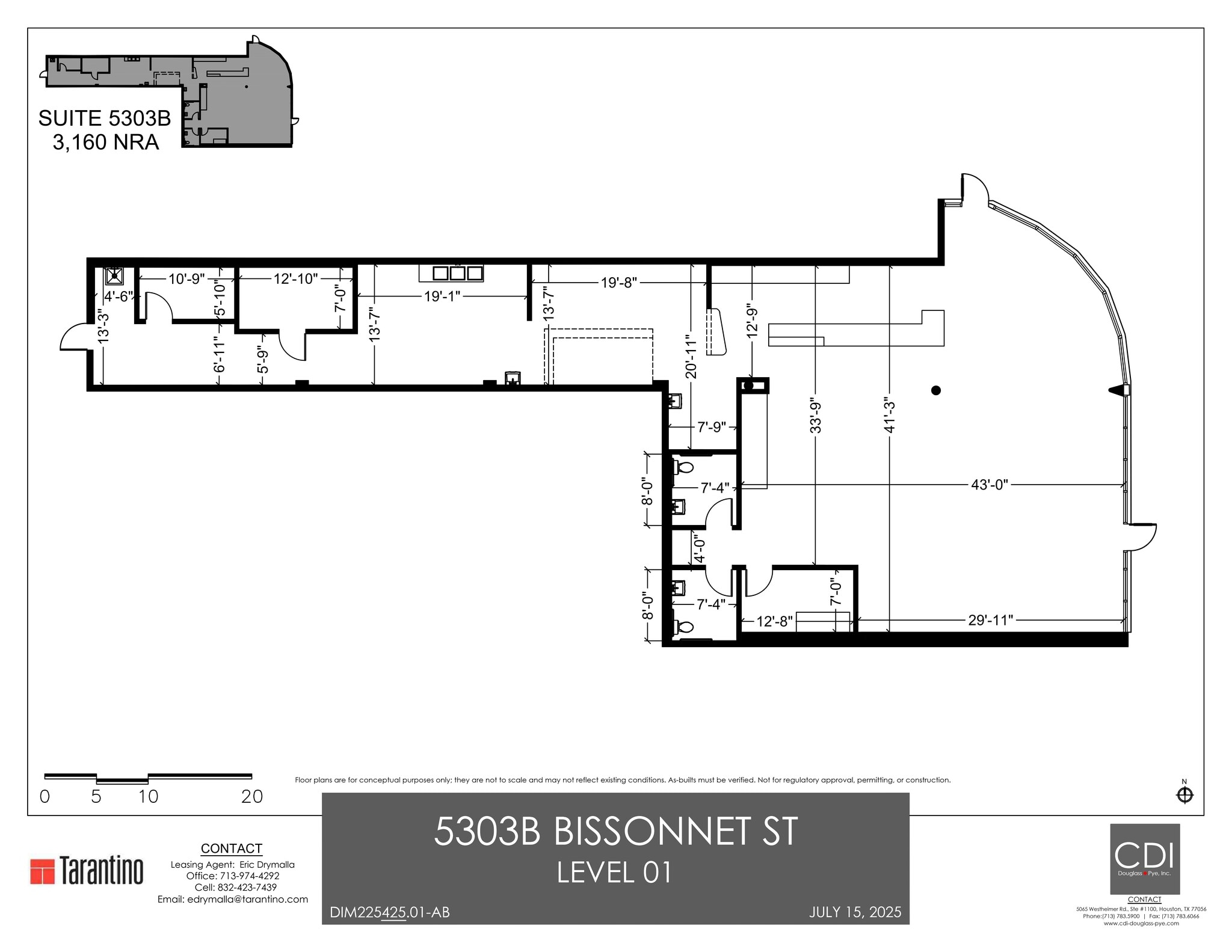 5301-5317 Bissonnet St, Bellaire, TX for lease Site Plan- Image 1 of 1