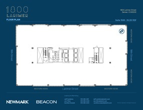 1800 Larimer St, Denver, CO for lease Floor Plan- Image 1 of 1