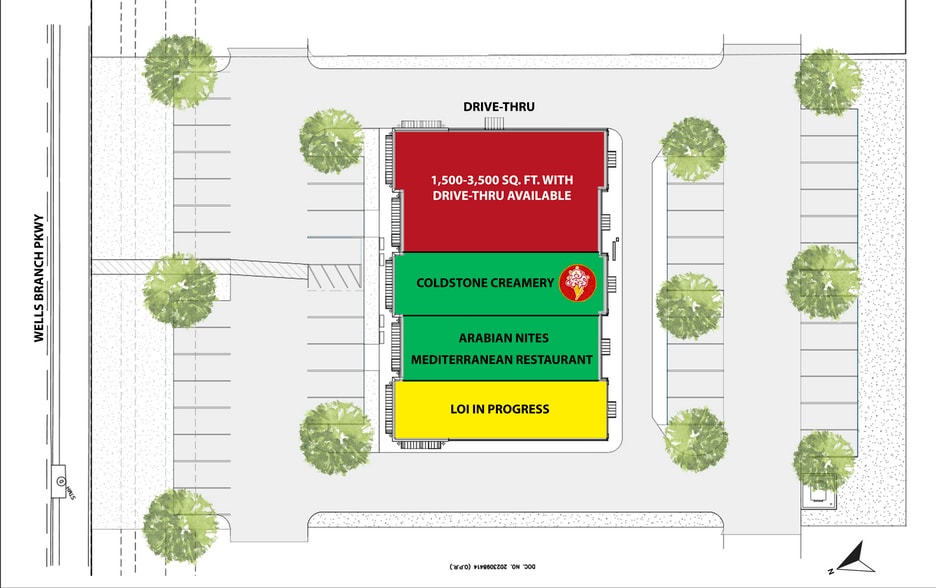 1305 E Wells Branch Pky, Pflugerville, TX for lease - Site Plan - Image 2 of 6