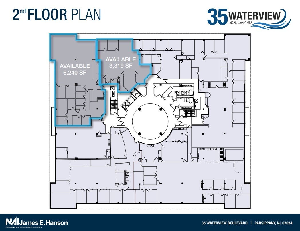 35 Waterview Blvd, Parsippany, NJ à louer Plan d  tage- Image 1 de 1