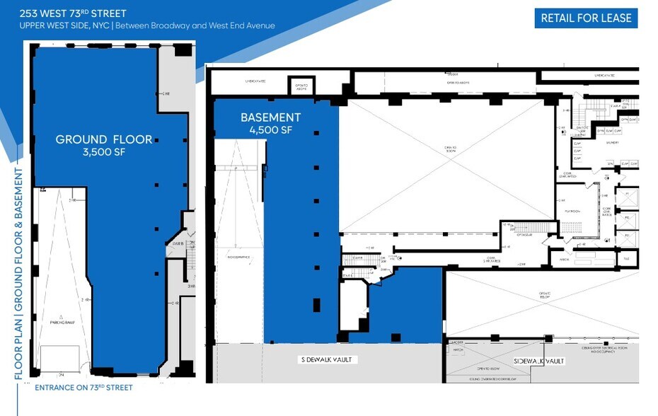 253 W 73rd St, New York, NY à louer - Plan d’étage - Image 2 de 2