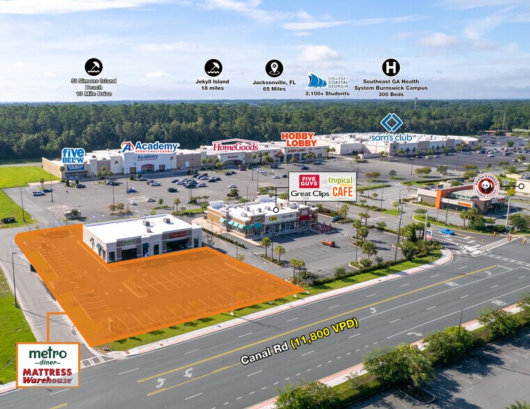 10505 Canal Crossing Rd, Brunswick, GA à vendre - Photo du bâtiment - Image 2 de 5