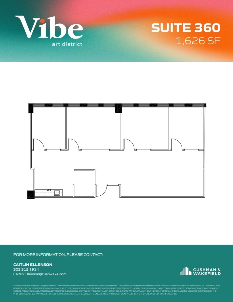 1391 N Speer Blvd, Denver, CO for lease Floor Plan- Image 1 of 1