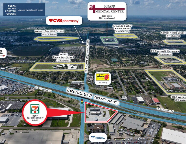 901 N Airport Dr, Weslaco, TX à vendre - Photo du bâtiment - Image 3 de 6