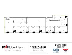 1700 Pacific Ave, Dallas, TX à louer Plan d’étage- Image 1 de 1