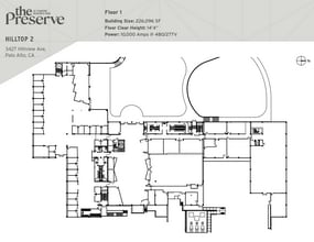 3425 Hillview Ave, Palo Alto, CA for lease Floor Plan- Image 1 of 3