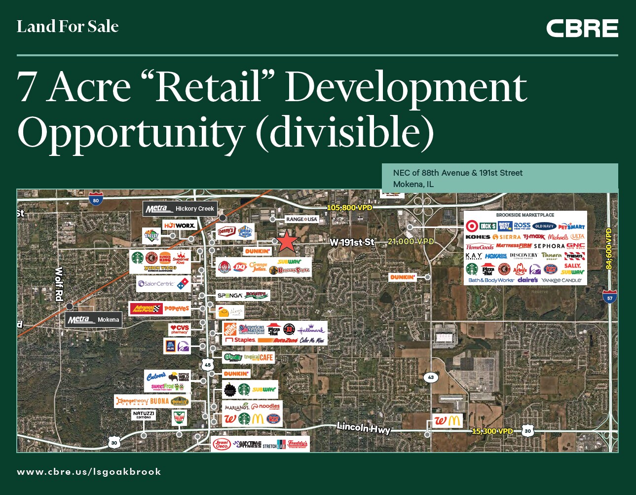 NEC 88th Avenue & 191st Street, Mokena, IL à vendre Photo du bâtiment- Image 1 de 2