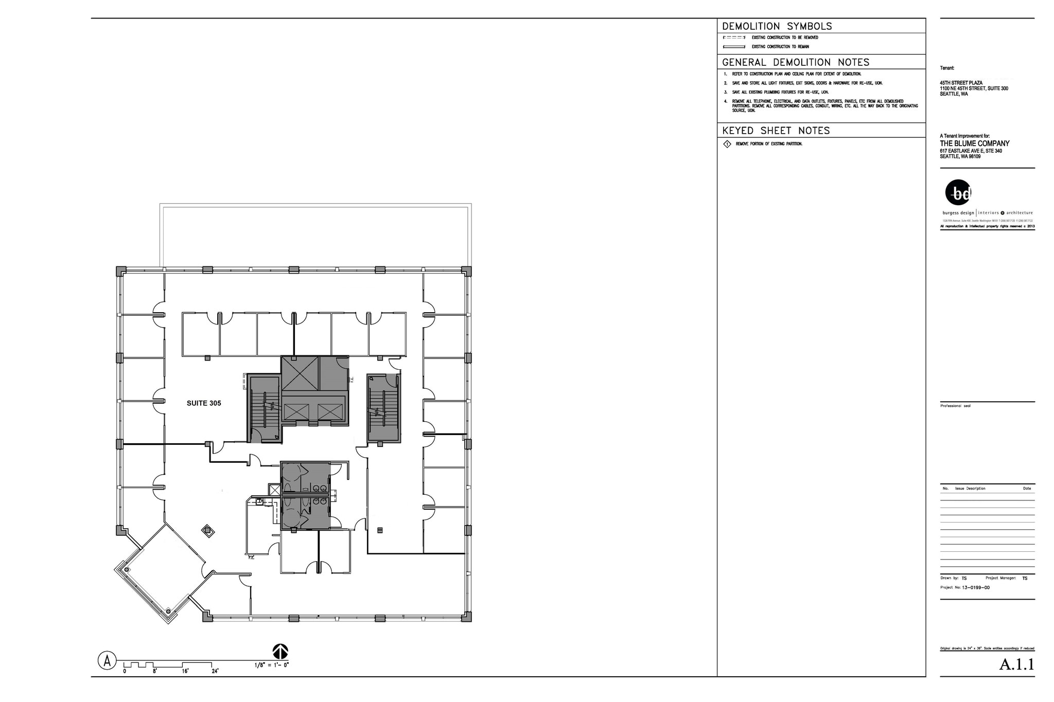 1100 NE 45th St, Seattle, WA for lease Site Plan- Image 1 of 1