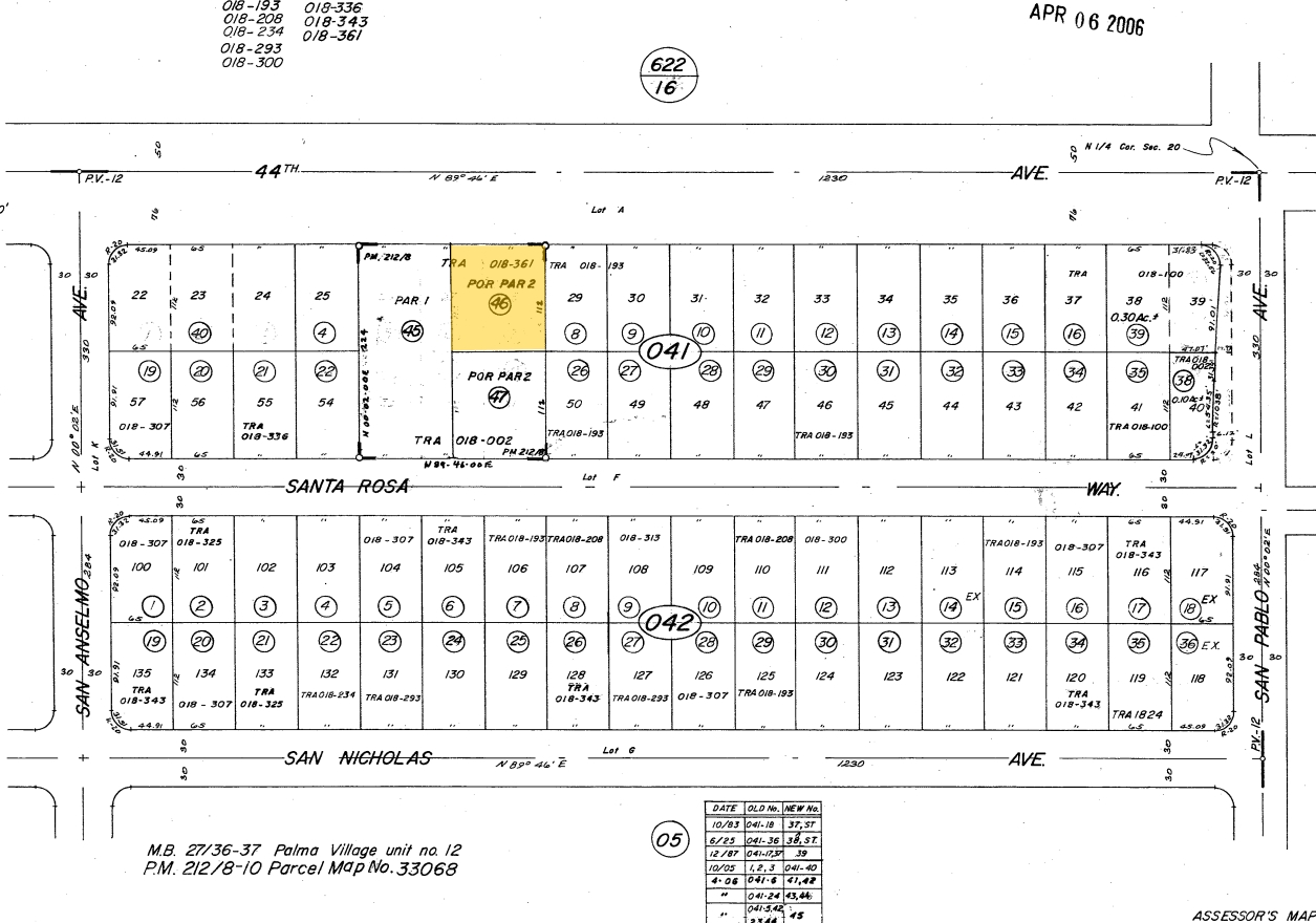 73321 Fred Waring Dr, Palm Desert, CA for sale Plat Map- Image 1 of 1