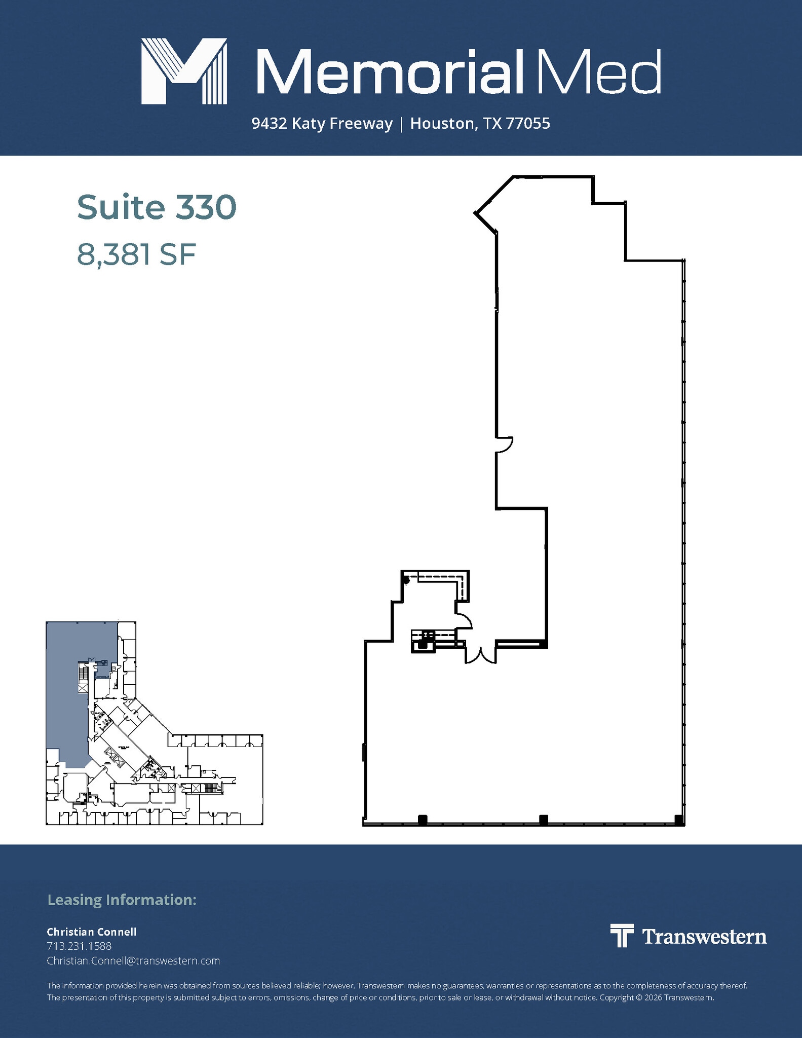 9432 Katy Fwy, Houston, TX à louer Plan d’étage- Image 1 de 1