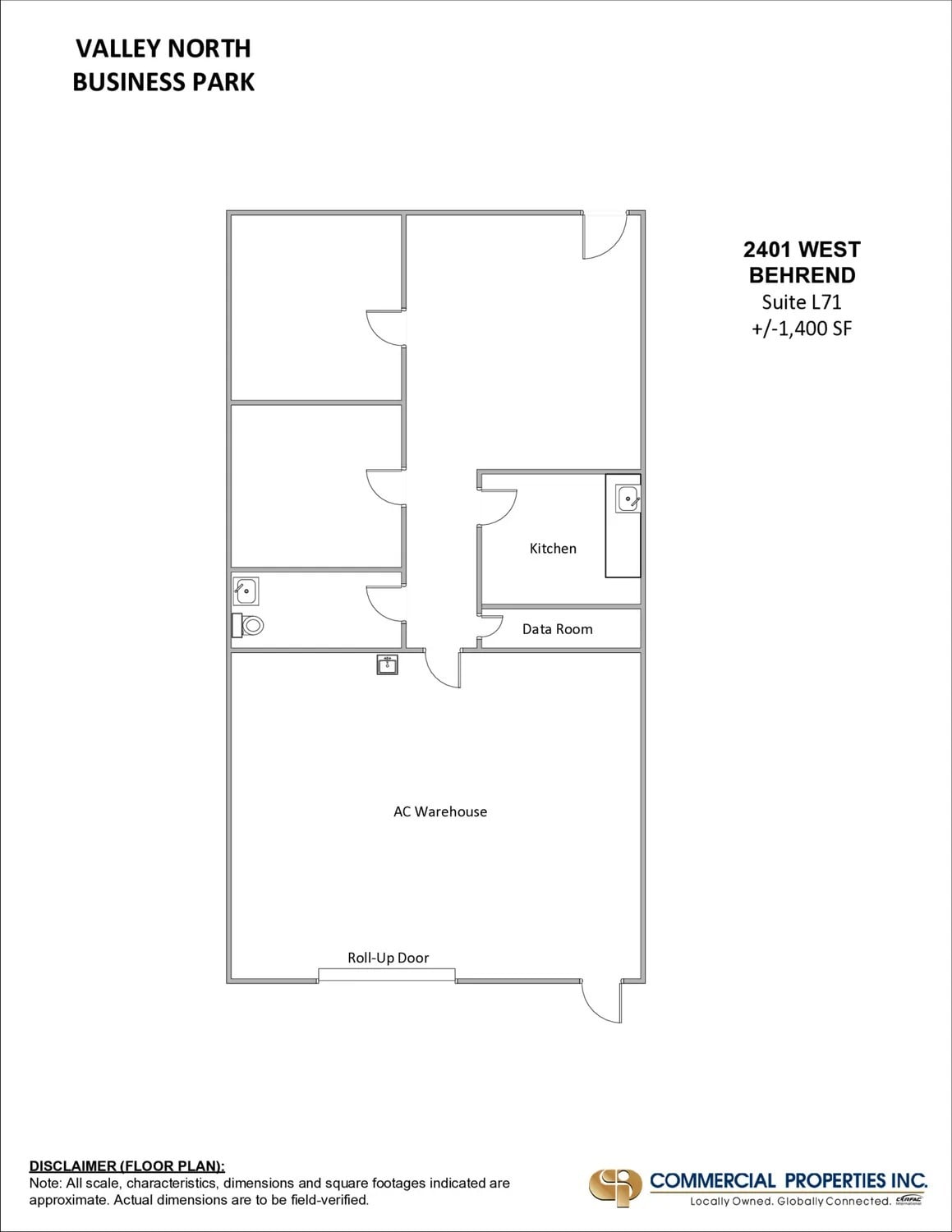 2401 W Behrend Dr, Phoenix, AZ for lease Floor Plan- Image 1 of 1