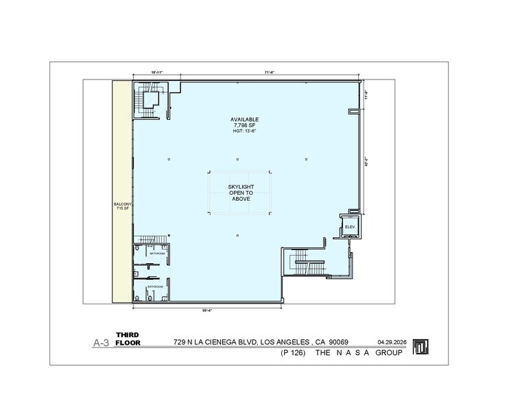 729-731 N La Cienega Blvd, Los Angeles, CA à louer - Plan d’étage - Image 3 de 6