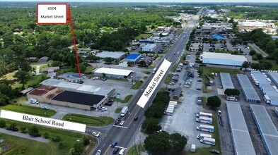 6504 Market St, Wilmington, NC - AERIAL  map view