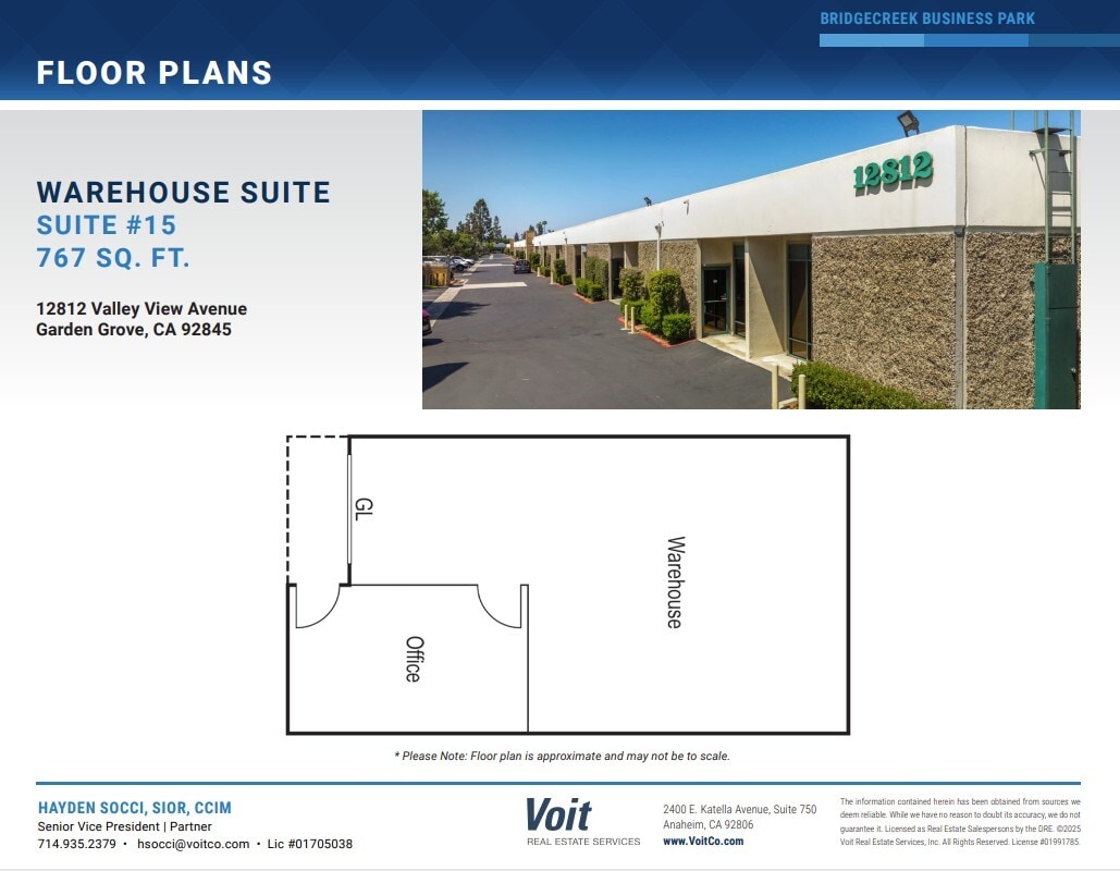 12802 Valley View St, Garden Grove, CA for lease Floor Plan- Image 1 of 1