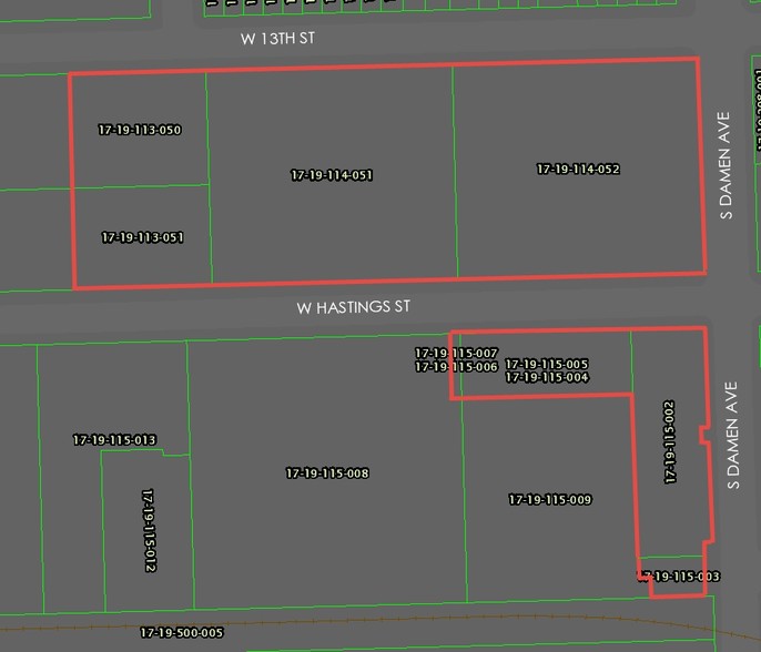 1340 S Damen Ave, Chicago, IL for lease - Plat Map - Image 2 of 10