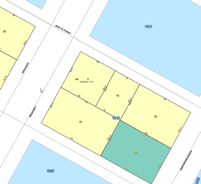 201 W 92nd St, New York, NY à louer - Plan cadastral - Image 2 de 7