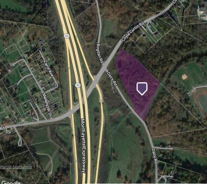 Dairy Rd, Charleroi, PA à louer - Aérien - Image 2 de 2