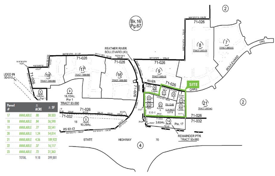 Highway 70, Plumas Lake, CA for sale - Plat Map - Image 2 of 2