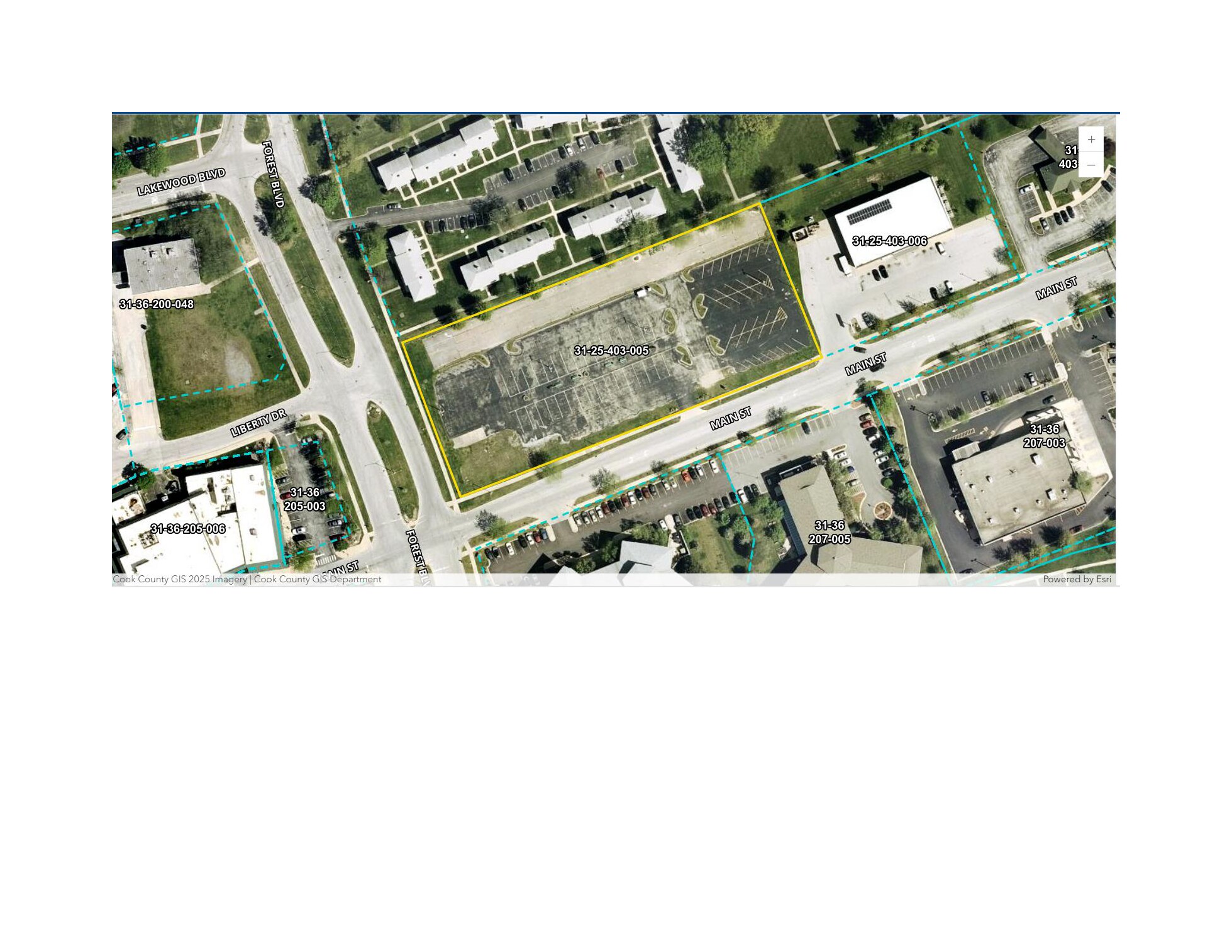 20 Main St, Park Forest, IL for sale Aerial- Image 1 of 2