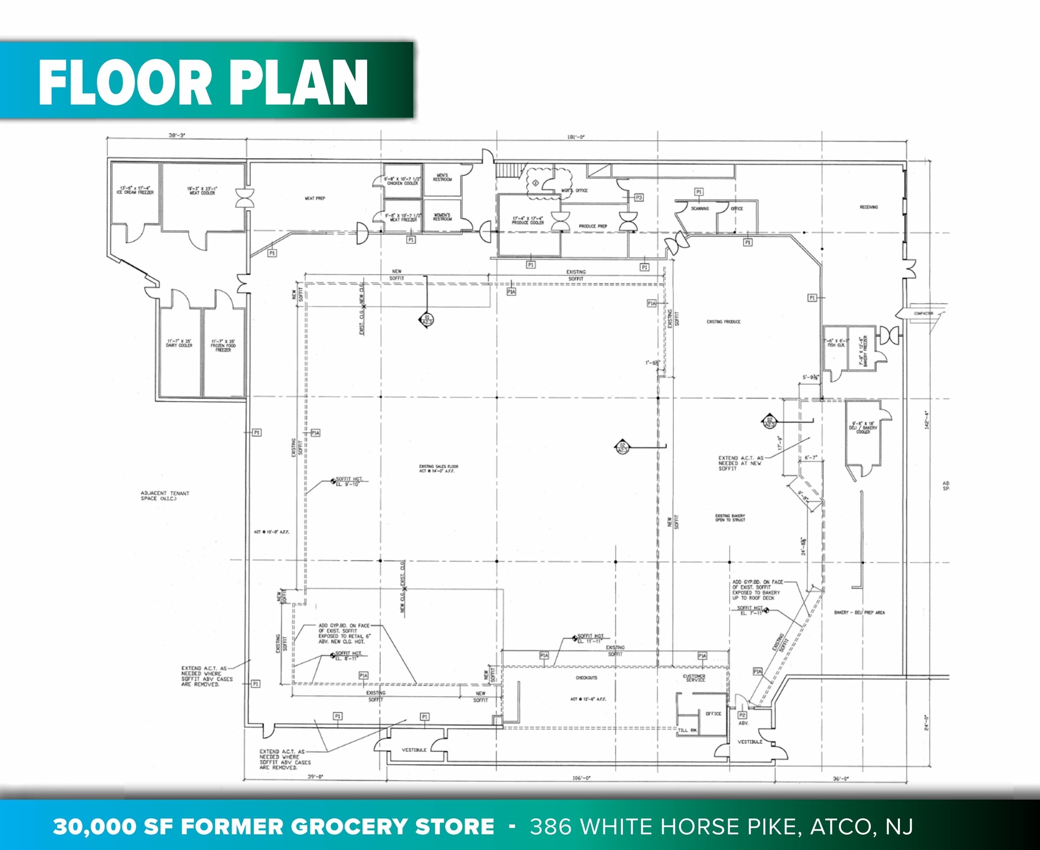 386 White Horse Pike, Atco, NJ for lease Floor Plan- Image 1 of 1