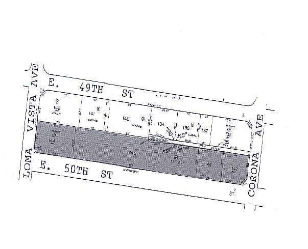 4601 E 50th St, Los Angeles, CA for lease Plat Map- Image 1 of 2