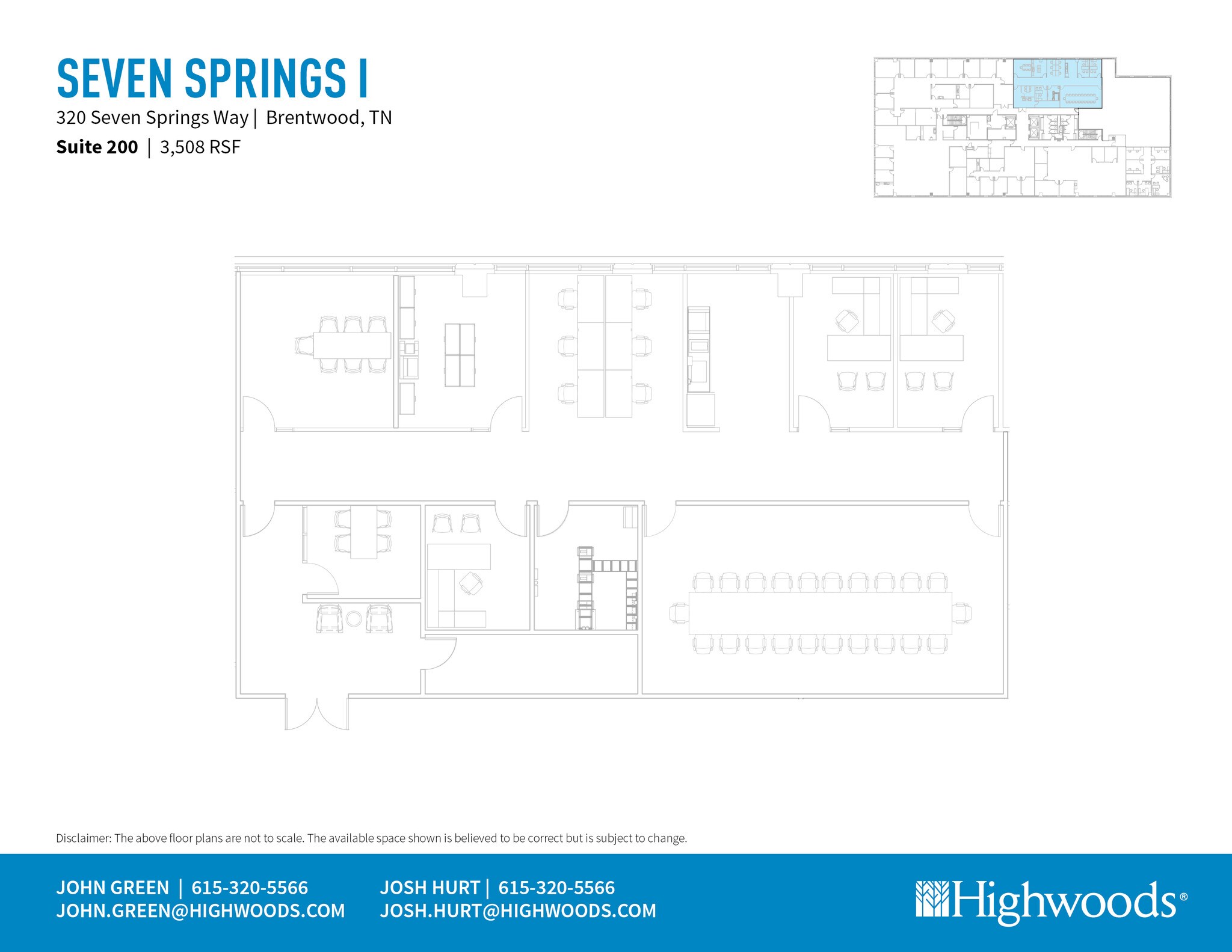 320 Seven Springs Way, Brentwood, TN à louer Plan d’étage- Image 1 de 1