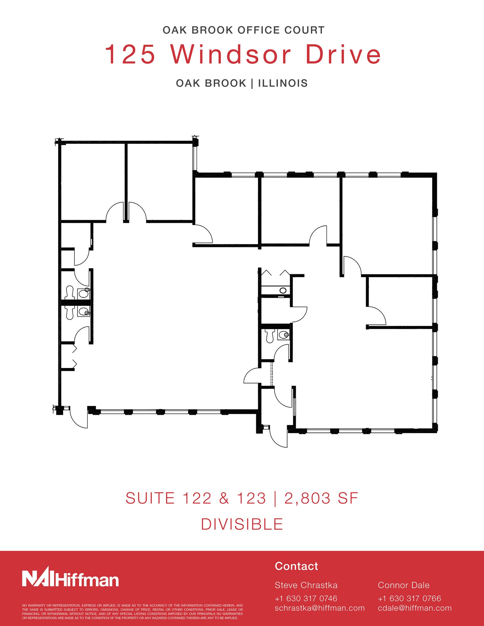 125 Windsor Dr, Oak Brook, IL à louer Plan d’étage- Image 1 de 1