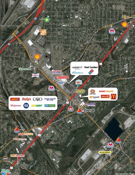 6505 Bellview dr, Fairfield, AL à vendre - Aérien - Image 2 de 2