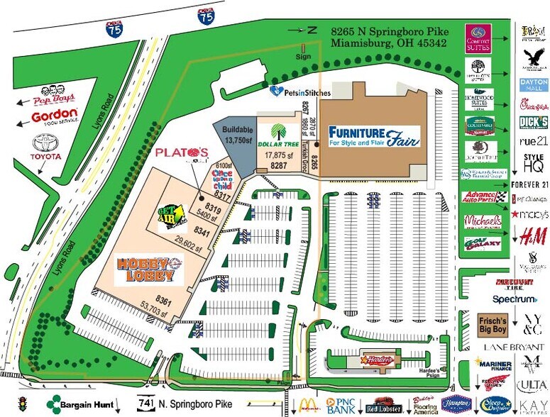 8265-8287 Springboro Pike, Miamisburg, OH à vendre - Photo du bâtiment - Image 2 de 21