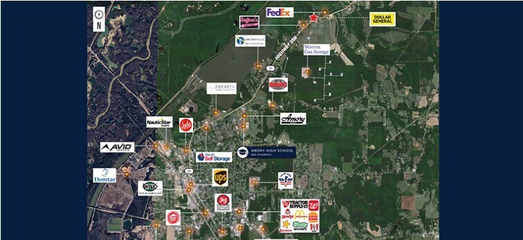 62974 Highway 25 N, Amory, MS à vendre - Photo du bâtiment - Image 3 de 3