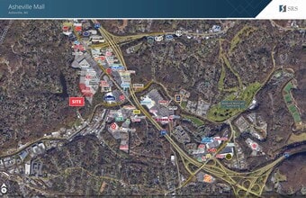 7 S Tunnel Rd, Asheville, NC - AERIAL map view