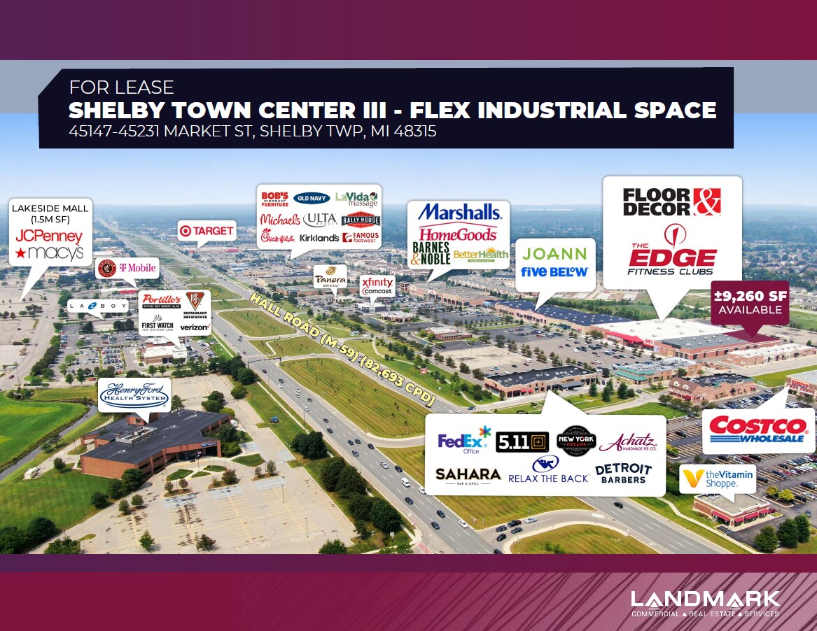 45147-45231 Market St, Shelby Township, MI à louer Photo du bâtiment- Image 1 de 15