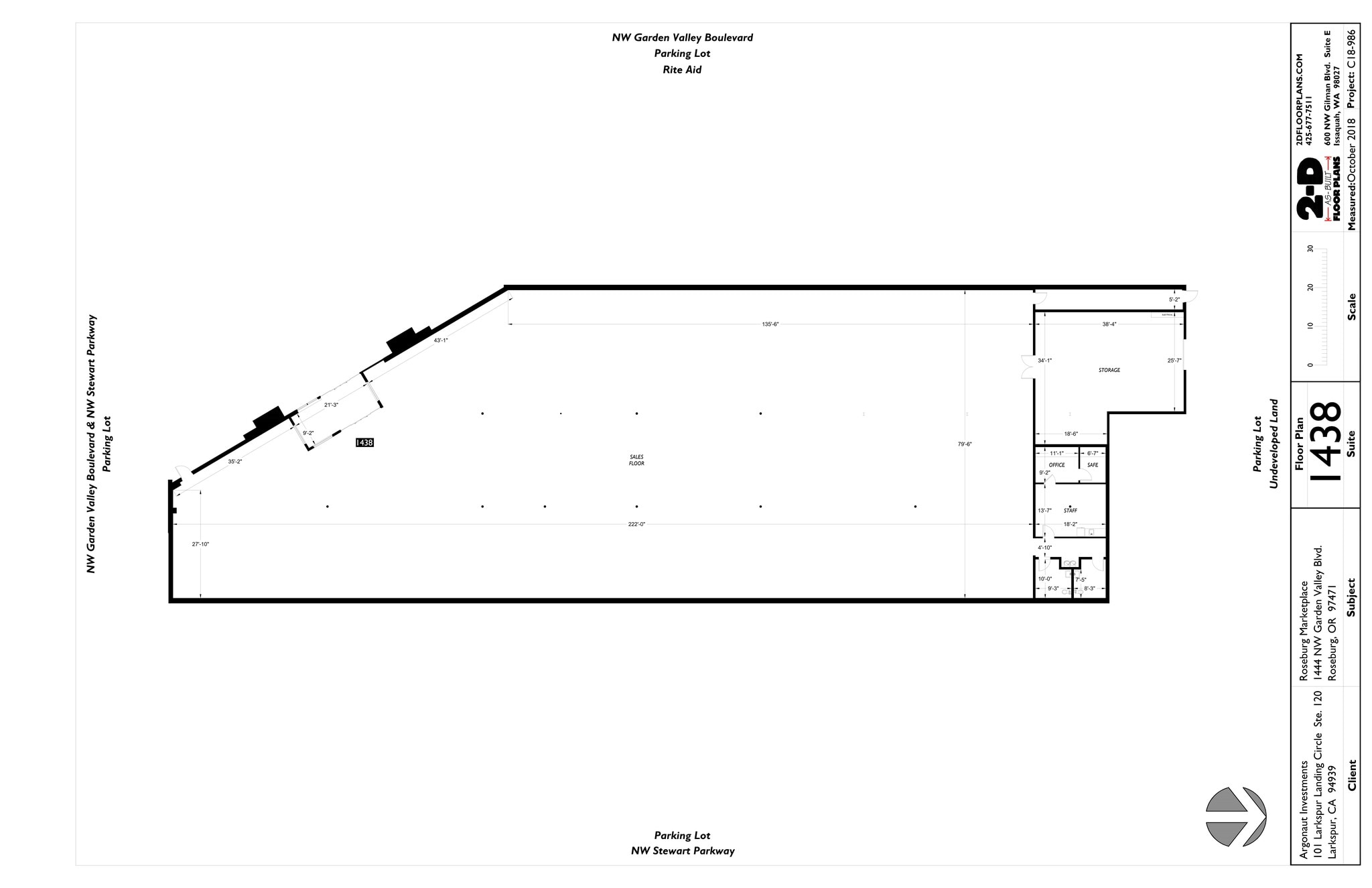 1444 NW Garden Valley Blvd, Roseburg, OR for lease Site Plan- Image 1 of 2