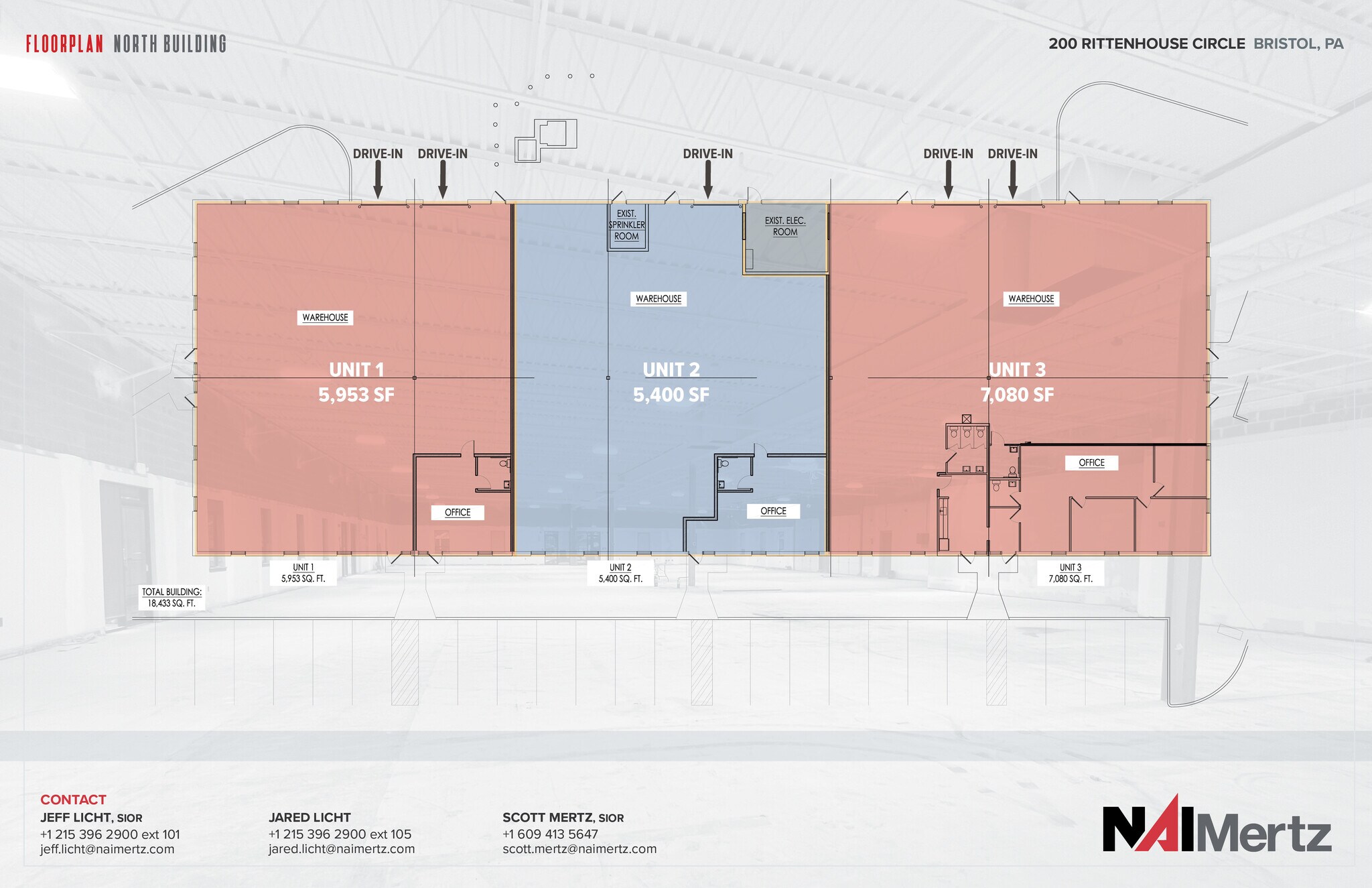 200 Rittenhouse Cir, Bristol, PA à louer Plan d’étage- Image 1 de 1