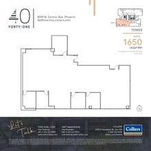 4041 N Central Ave, Phoenix, AZ à louer Plan d’étage- Image 1 de 1