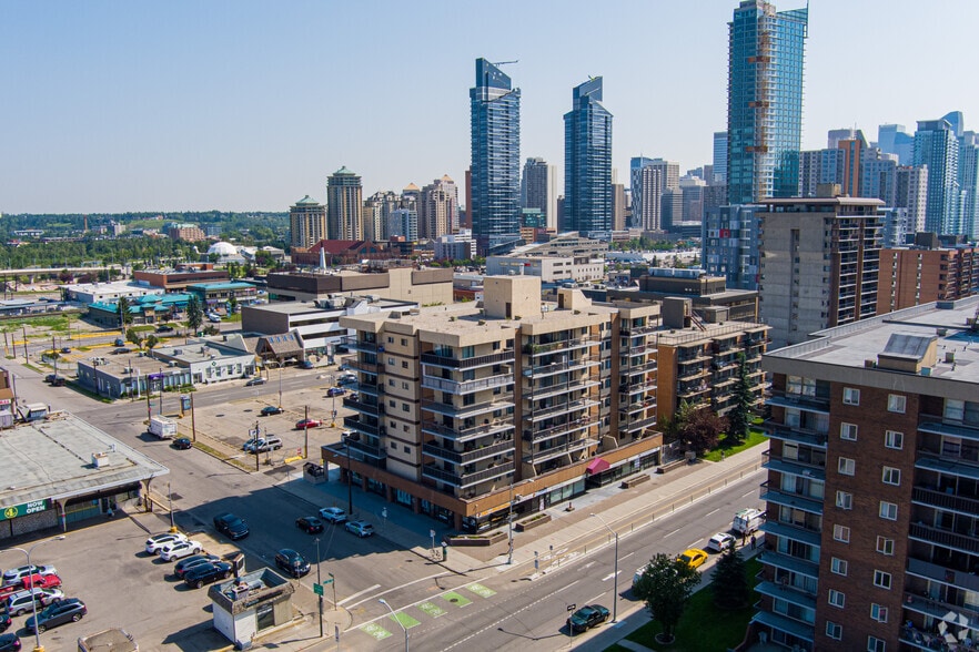 1334-1340 12 Ave SW, Calgary, AB for sale - Aerial - Image 2 of 12