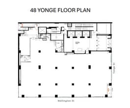 48 Yonge St, Toronto, ON for lease Floor Plan- Image 1 of 1