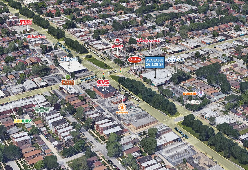 8721 S Stoney Island Ave, Chicago, IL for lease - Aerial - Image 1 of 6