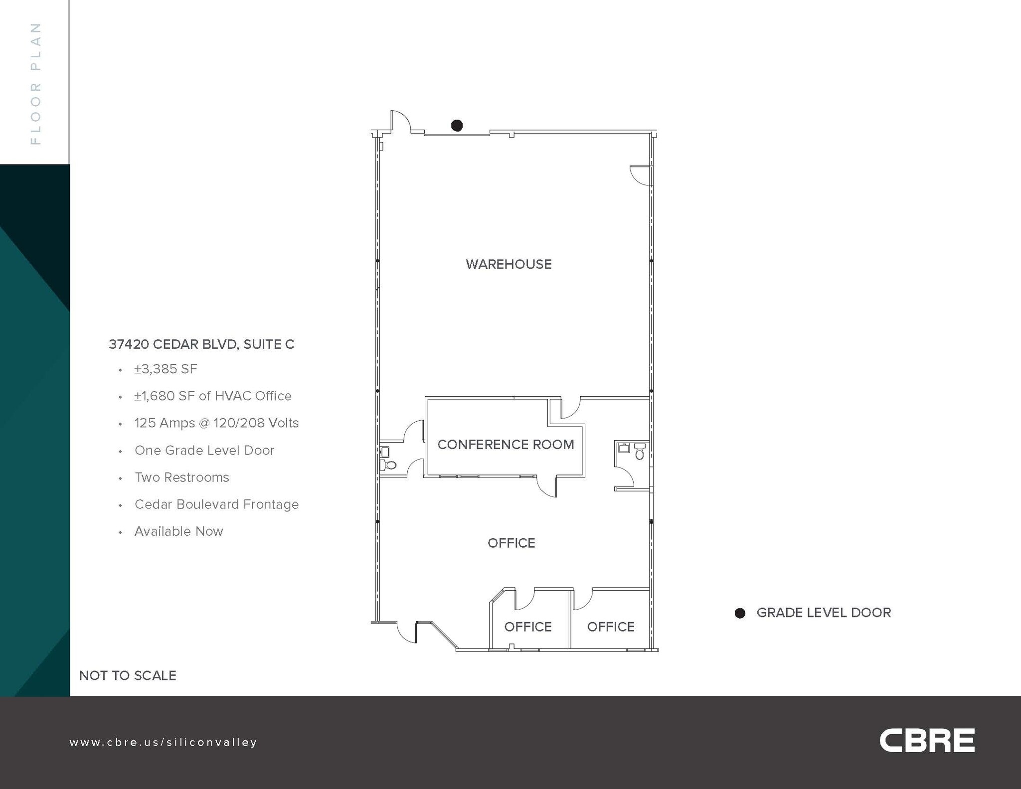 37300 Cedar Blvd, Newark, CA à louer Plan d’étage- Image 1 de 1