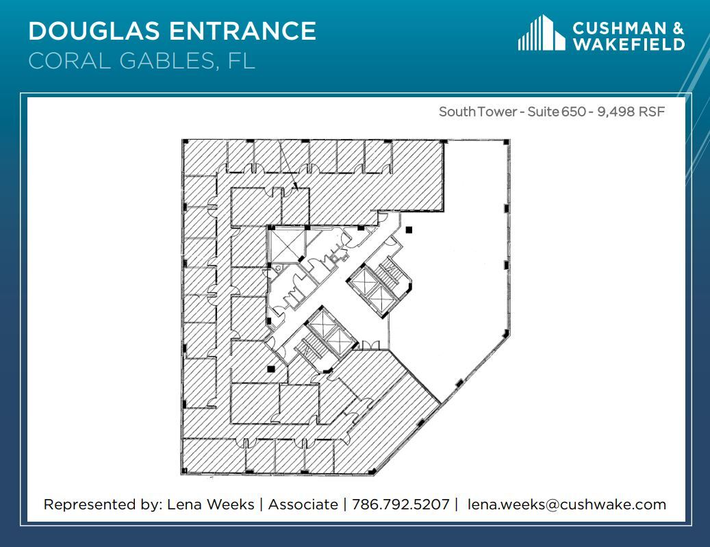 800 S Douglas Rd, Coral Gables, FL à louer Plan d  tage- Image 1 de 1