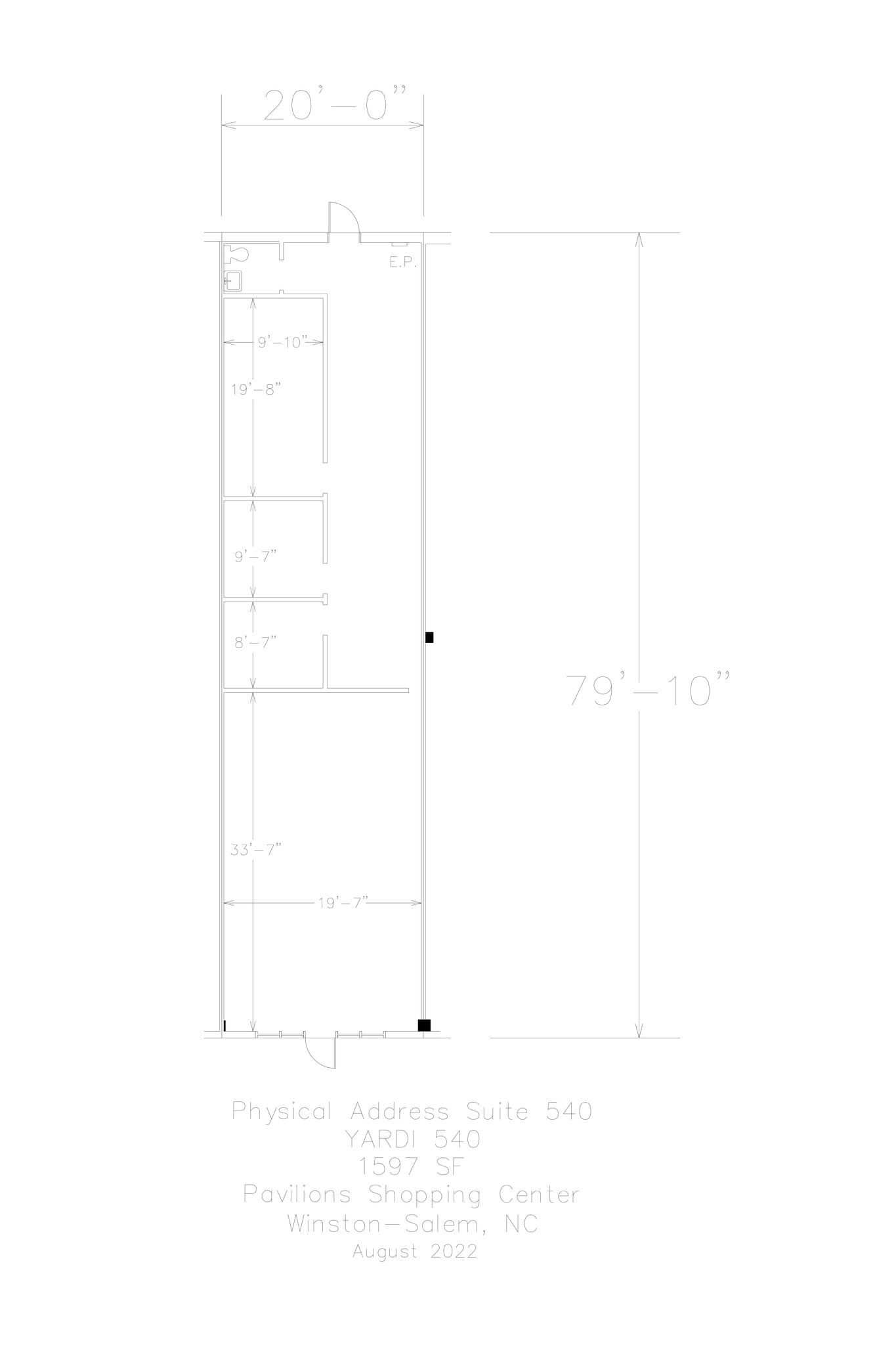 500-692 Hanes Mall Blvd, Winston-Salem, NC à louer Plan de site- Image 1 de 8
