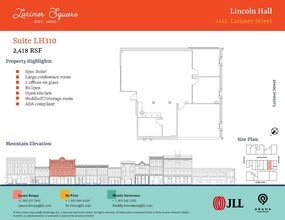 1400-1498 Larimer St, Denver, CO à louer Plan d’étage- Image 1 de 1