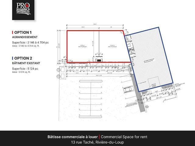 13 St Taché, Rivière-du-Loup, QC à louer - Plan de site - Image 2 de 2