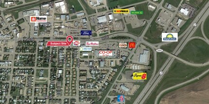 4507 50 St, Innisfail, AB for lease Aerial- Image 1 of 3